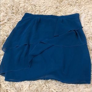 Forever 21 XS mini ruffle chiffon skirt